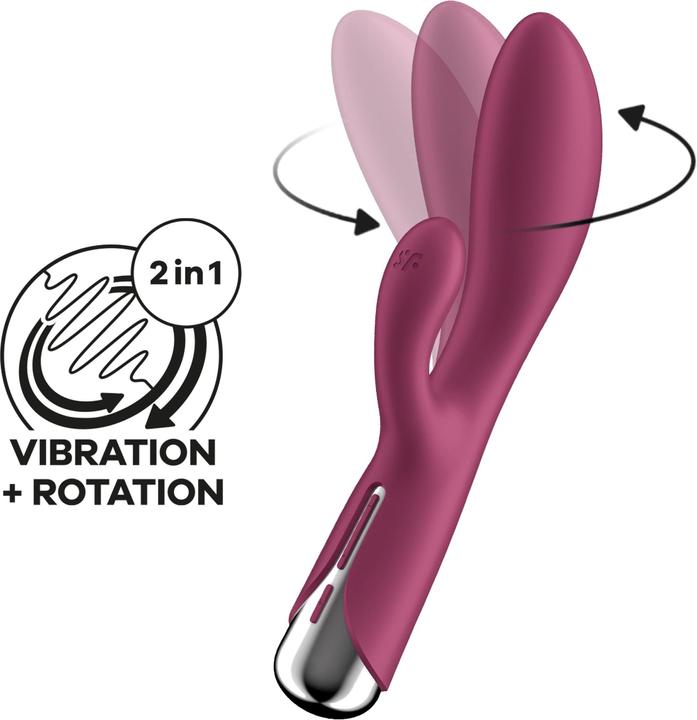 Image du produit Satisfyer Spinning Rabbit 1 Stimulation Du Clitoris Et Du Point G Rouge