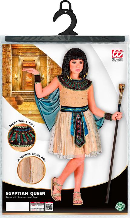 Produktbild Widmann ÄGYPTISCHE HERRSCHERIN (Kleid mit Armstulpen und Umhang), 140 cm / 8-10 Years (8, 9, 10)