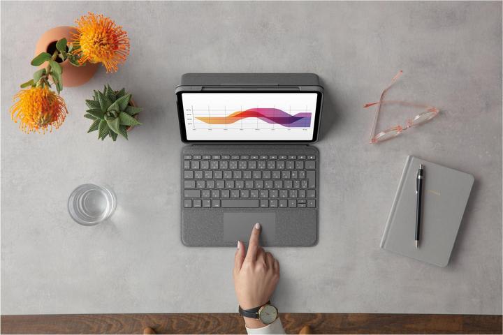 Image du produit Logitech Folio Touch (ING. Int., iPad Air 2020 (4. Gen), iPad Air 2022 (5e génération))