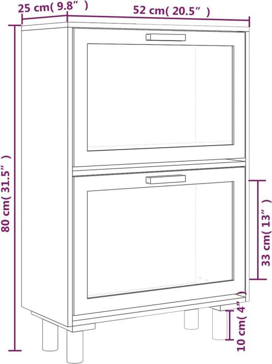 Image du produit VidaXL Melanie (52 x 25 x 80 cm)