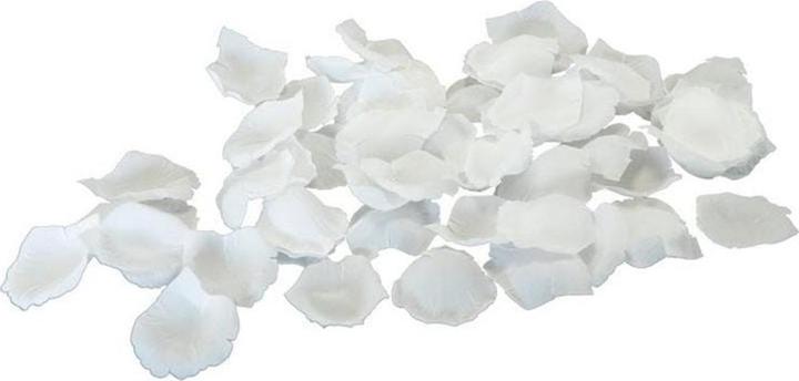 Produktbild Dekomat Kunstblume Rosenblütenblätter 60 Stück, Weiss
