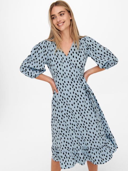 Produktbild Only 3/4-Ärmeliges Wickel- Midikleid (M)