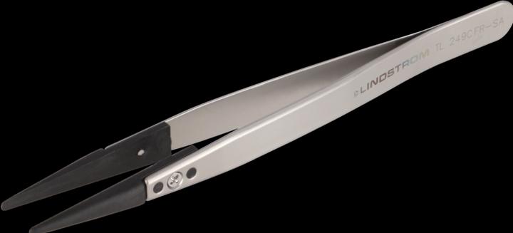 Actual product image Lindstrom Lindström TL 249CFR-SA ESD tweezers 249CF flat-round 130 mm