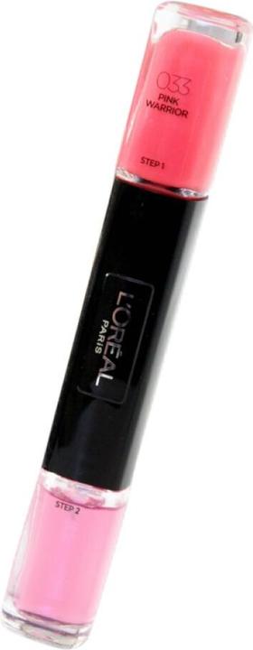 Actual product image L'Oréal Paris Long Lasting Infallible Duo Gel Nail Polish 033 Pink Warrior (033 Pink Warrior, Gel-Effect Nail Polish)
