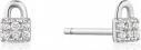 Image du produit Ania Haie Boucles d'oreilles Silver Padlock Sparkle (Argent 925)