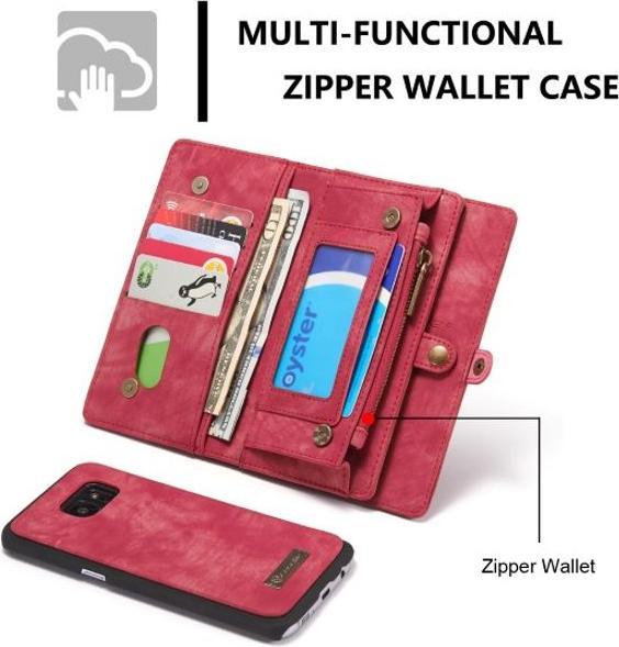 Produktbild Caseme Leder Portemonnaie mit Plastik Hülle (Samsung Galaxy S7 Edge)
