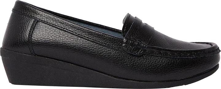 Actual product image Good For The Sole Womens/Ladies Niamh Leather Wide Loafers (36)