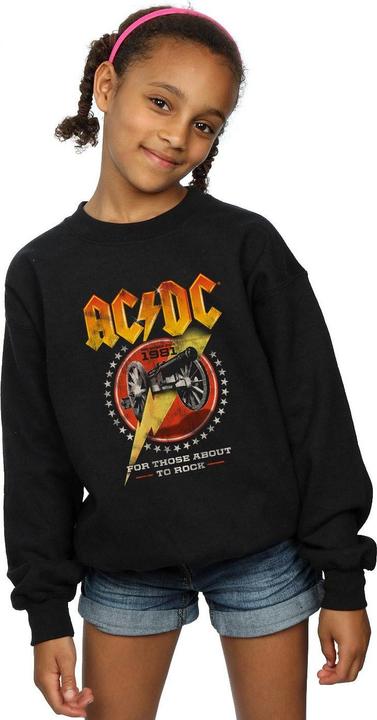 Produktbild AC/DC For Those About To Rock 1981 Sweatshirt Mädchen (128)