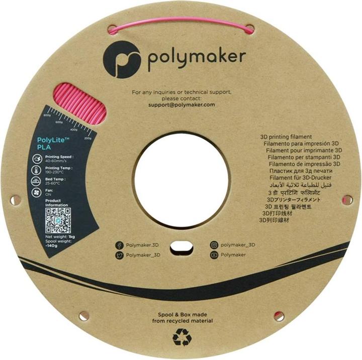 Produktbild Polymaker PolyLite PLA (PLA, 1.75 mm, 1000 g, Violett)