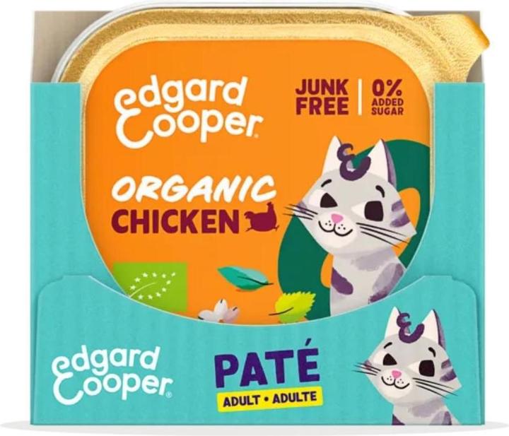 Immagine prodotto Edgard & Cooper Edgard Cooper - Alimento veterinario per gatti adulti Paté di pollo biologico - 85g (Adulto, 85 g)