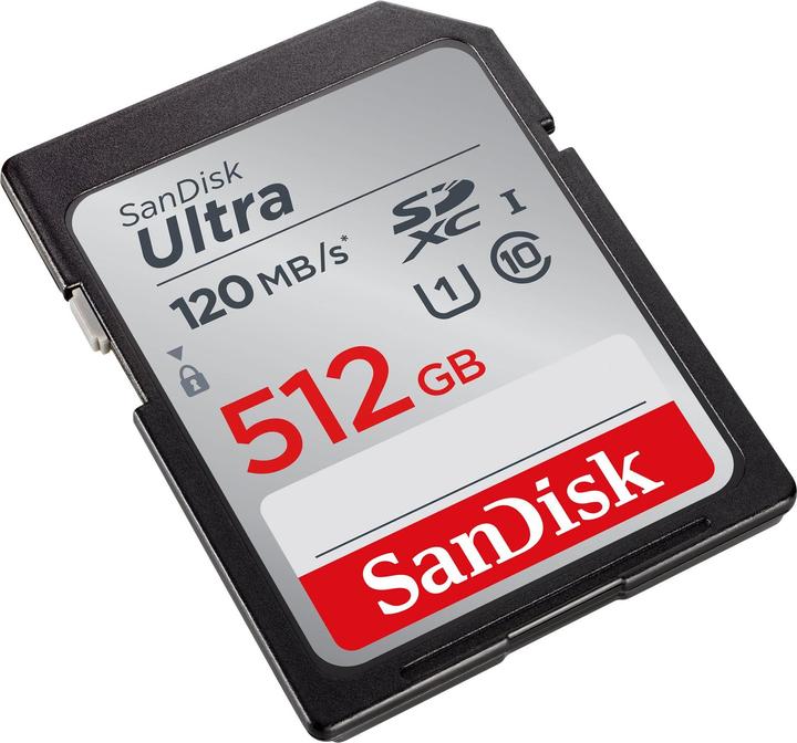 Produktbild SanDisk Ultra (512 GB, SDXC, U1, UHS-I)