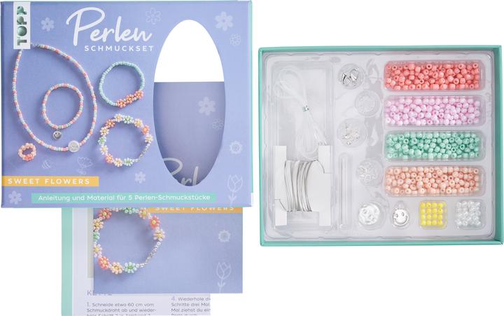 Actual product image Topp Sweet Flowers pearl jewellery set