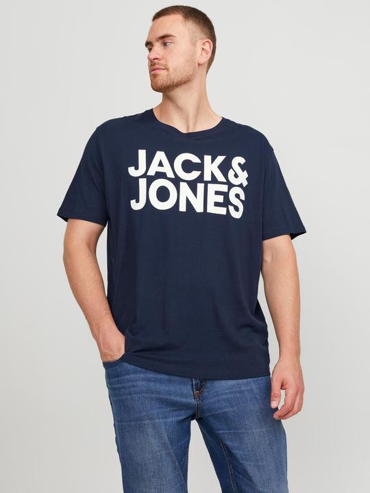 Actual product image Jack & Jones Logo print plus size t-shirt (8XL)