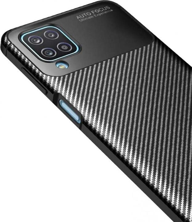 Immagine prodotto Screenguard Custodia Samsung Galaxy A12 Cover Carbon Design TPU (Samsung Galaxy A12)