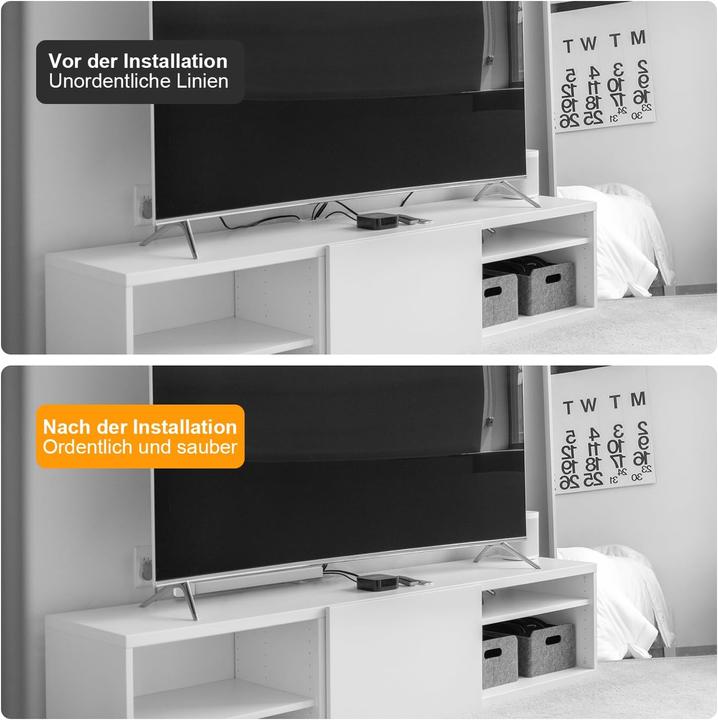 Produktbild Novidarte Kabelkanal-Set Kunststoff (Kabelkanal)
