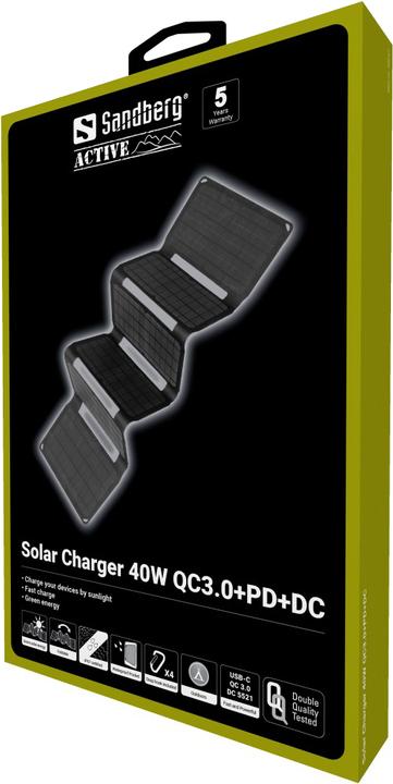 Image du produit Sandberg Chargeur solaire (40 W, 1.40 kg)