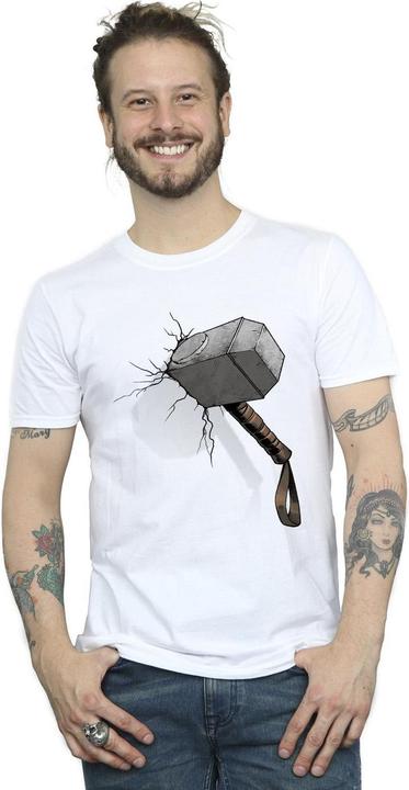 Produktbild Marvel Thor Hammer Crack TShirt (XXL)