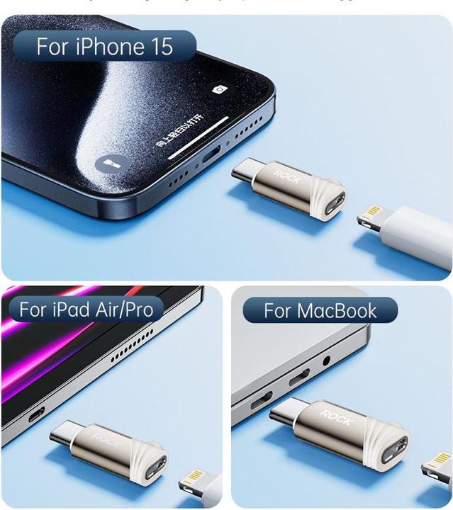 Immagine prodotto Rock - RCL0016 Adapter Lightning weiblich auf USB-C männlich Adapter (Lightning, USB tipo C)