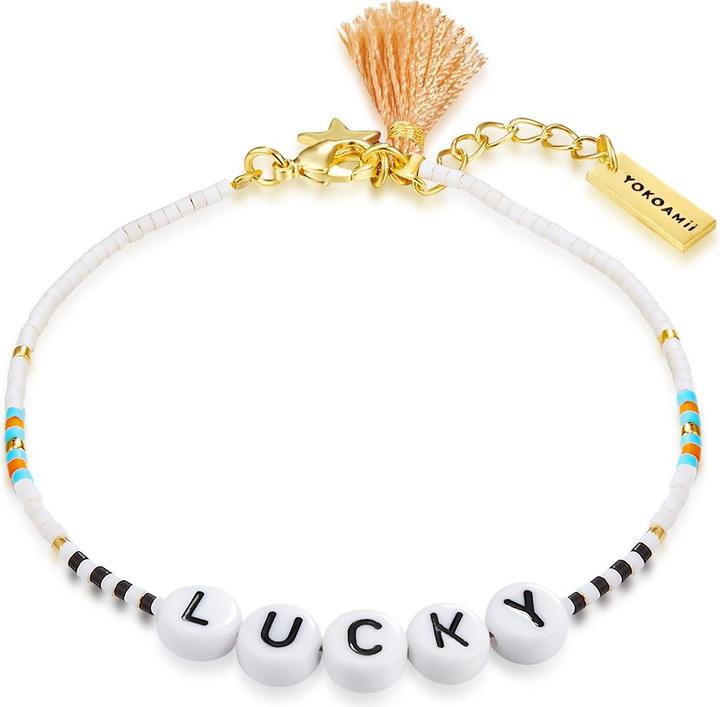 Produktbild Yokoamii Damen Lucky Edelstahl Miyuki Perlen gelbgold - 30168 (17 cm, Edelstahl)