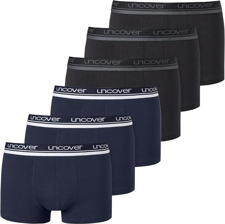 Produktbild Uncover by Schiesser 6er Pack Basic Retro Shorts / Pant (L, 6er Pack)
