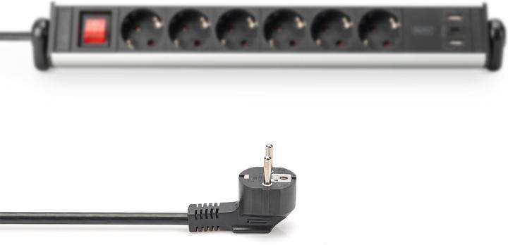 Image du produit Digitus Bloc multiprise en aluminium 6x 2xUSB-A/1xUSB-C (6 x, USB-C, USB-A, 1.50 m)