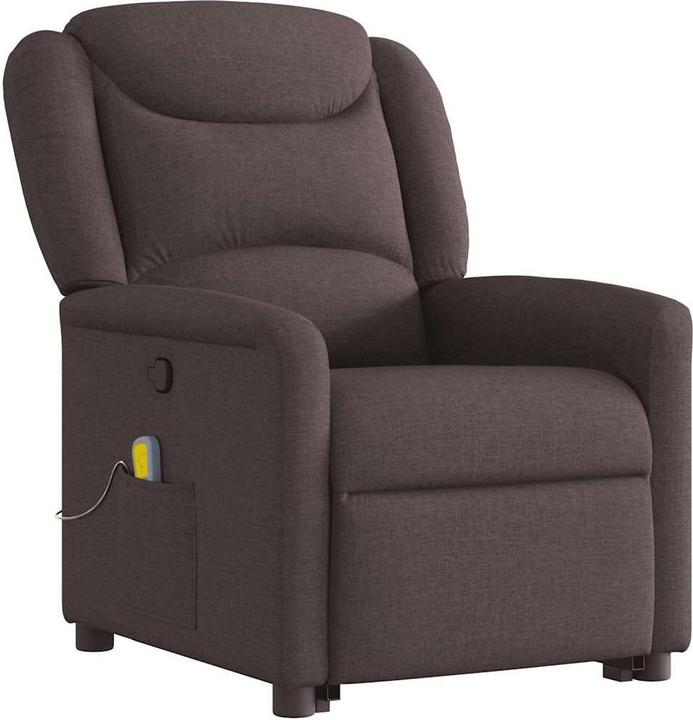 Produktbild VidaXL Massagesessel mit Aufstehhilfe Dunkelbraun Stoff