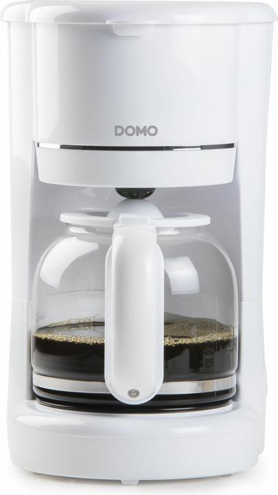 Actual product image Domo CAFETIÈRE BLANCHE DO730K 900W 1,5L 12 CUPS PORTE-FILTRE AMOVIBLE ARRÊT AUTOMATIQUE