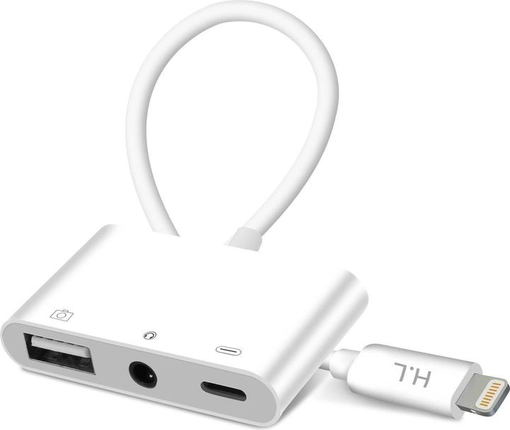 Produktbild Avizar USB / iPhone / 3.5mm Klinke Adapter (Lightning, 3.5mm Klinke)