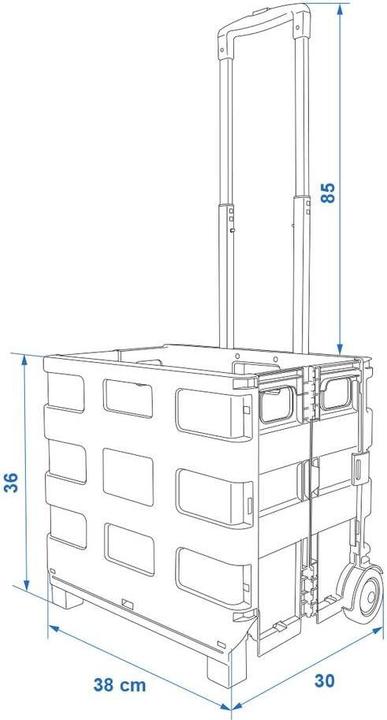 Produktbild ProPlus Transport-Trolley klappbar mit Klappbox (25 kg)