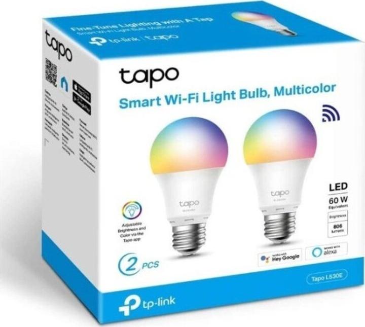 Image du produit TP-Link Tapo L530E (2-pack) (E27, 8.70 W, 806 lm, 2 x, F)