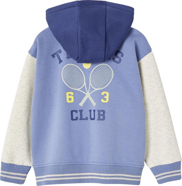 Image du produit Vertbaudet Jungen Kapuzensweatjacke im College-Style mit Recycling-Polyester (110)