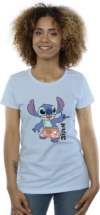 Actual product image Disney Womens/Ladies Lilo & Stitch Bermuda Shorts Cotton T-Shirt (L)