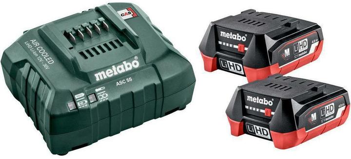 Produktbild Metabo 12V Akku + Ladegerät Basic Set 2x Akku 40 Ah (12 V)