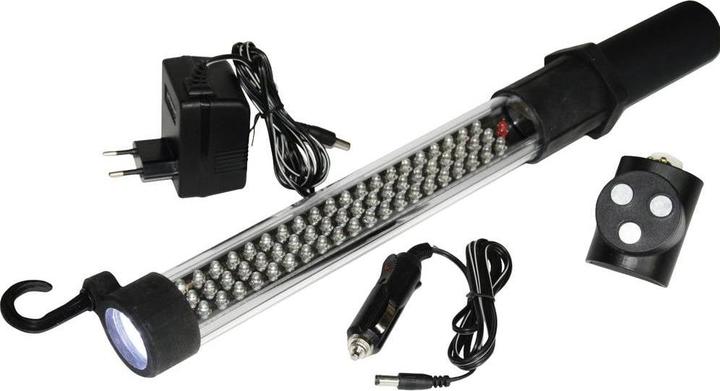 Actual product image HP Autozubehör 28368 60+17LED Rechargeable work light LED LED torch battery-powered, via plug-in power supply (110 lm)