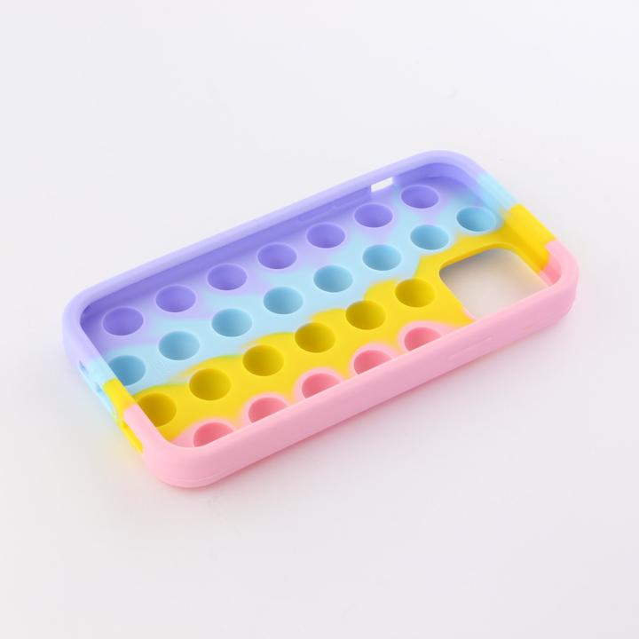 Produktbild PhoneLook Hülle Silikon Luftblasen Anti-Stress Regenbogen (Apple iPhone 12 Pro Max)