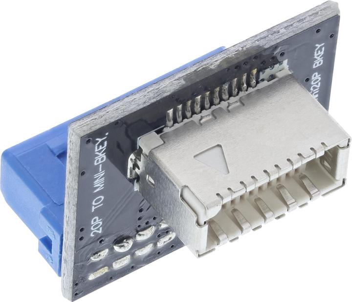 Immagine prodotto InLine ® USB 3.0 a USB 3.1 pannello frontale Key-B Adapter interno