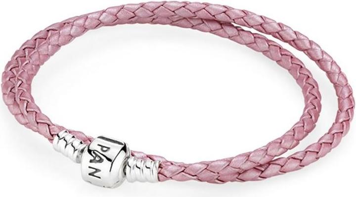 Produktbild Pandora Armband (41 cm, Leder, Silber)
