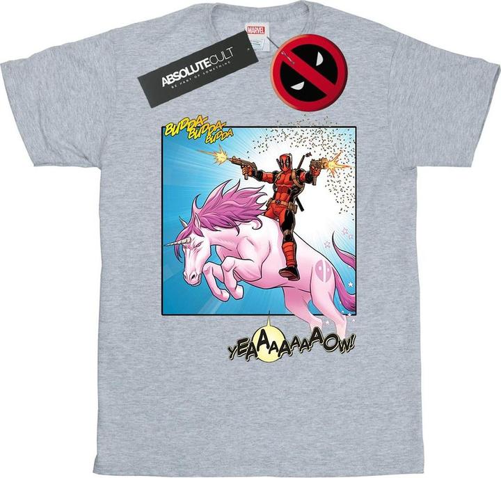 Actual product image Womens/Ladies Deadpool Hey You Cotton Boyfriend T-Shirt (XL)