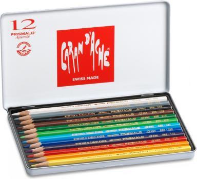 Produktbild Caran d'Ache Prismalo Aquarelle Metallschachtel (Mehrfarbig, 12 x)