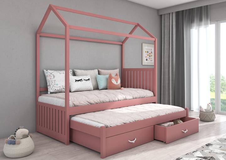 Produktbild ADRK Furniture Hausbett mit JONASZEK 180x80 Matratzen (180 x 80 cm)