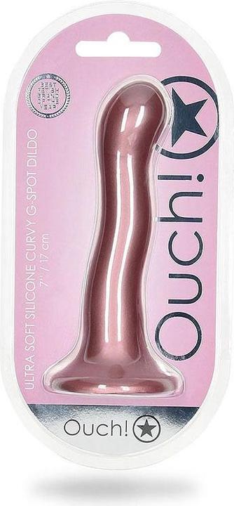 Image du produit Ouch! Ultra Soft Curvy G-Spot Dildo - 7" / 17 cm