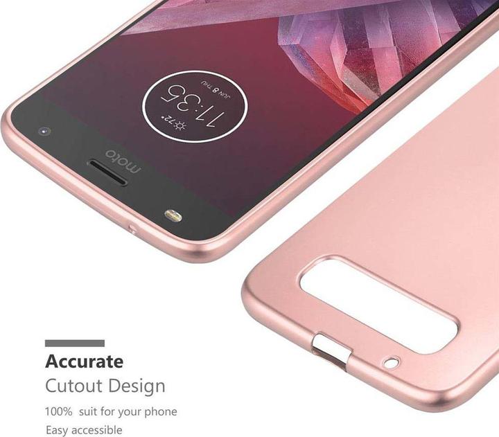Actual product image Cadorabo TPU Matt Metallic Cover (Motorola Moto Z2)