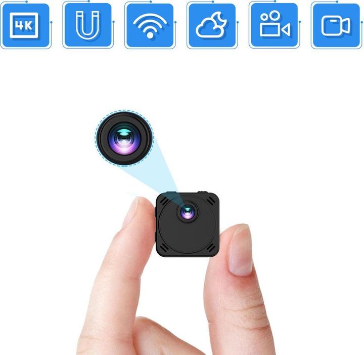 Actual product image Werkstein Mini WiFi IP camera Ultra HD 4K