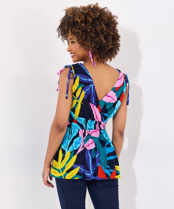 Immagine prodotto Joe Browns Tropical Print V-Neck Tie Shoulder Top (12)