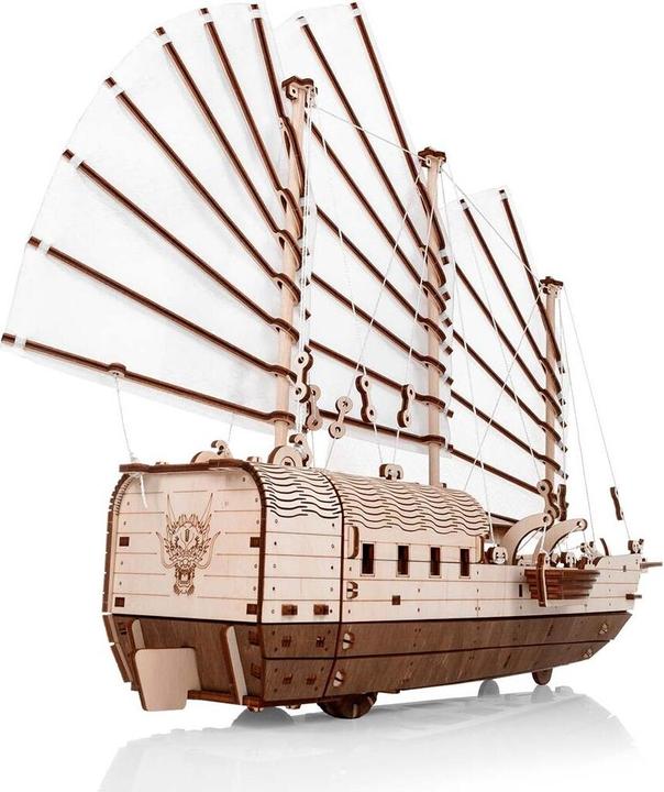 Actual product image Eco Wood Art Mechanical 3D wooden-puzzle - Old asian sailing ship (Djong)