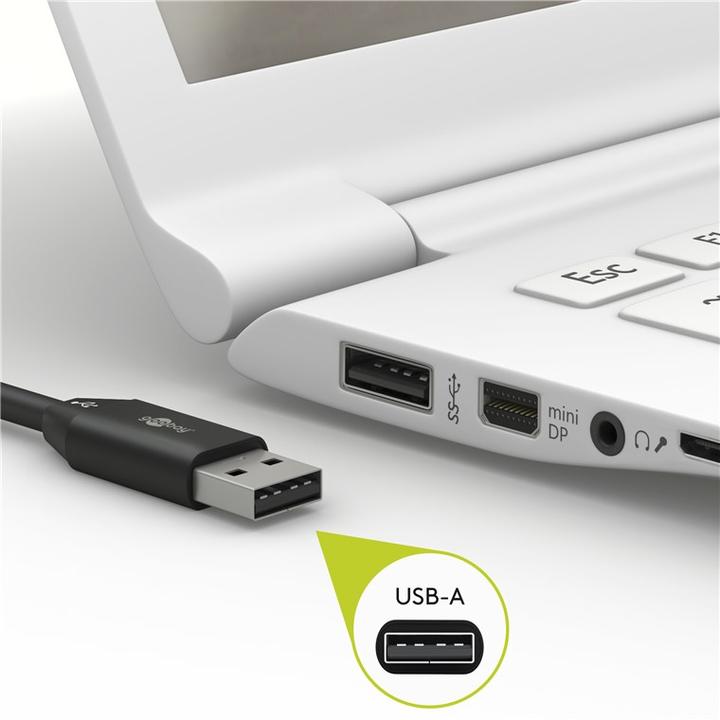 Actual product image Goobay USB A — USB C (0.50 m, USB 2.0)