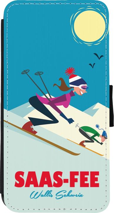 Actual product image PhoneLook Cover Wallet black Saas-Fee Ski Downhill (Apple iPhone XR)