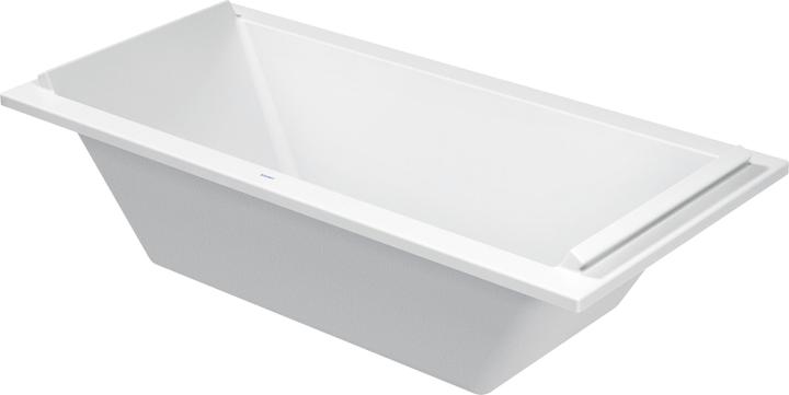 Produktbild Duravit Rechteck-Badewanne STARCK 2 Rückenschrägen 1900x900mm weiss (316 l, 190 cm, 90 cm)