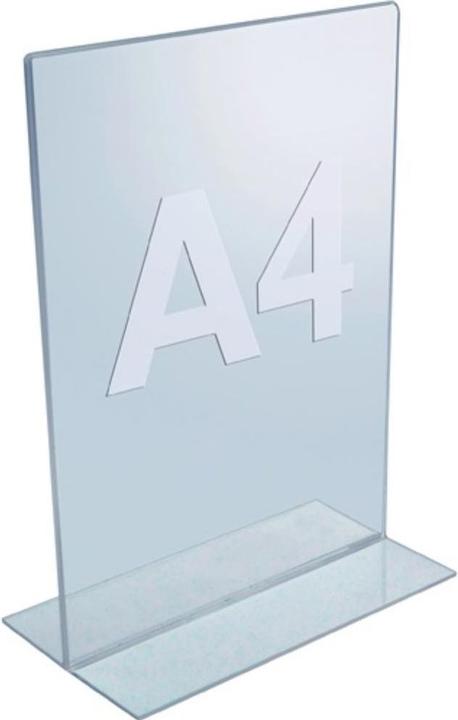 Productafbeelding Twinco Tafelstandaard DIN A4 staand acryl transparant vrijstaand (A4)