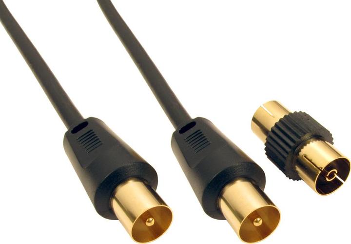 Immagine prodotto Cables Direct CDL 15m TV + Accoppiatore femmina - Nero (15 m)